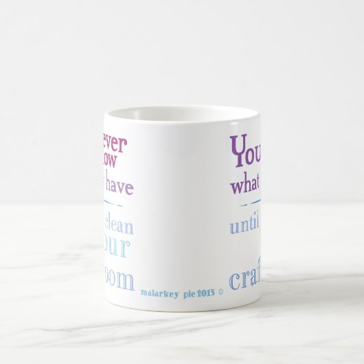 Säubern Sie Ihren Handwerksraum Kaffeetasse (Mittel)