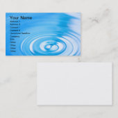 Säubern Sie Kräuselungen des blauen Wassers Visitenkarte (Vorne/Hinten)