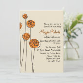 Säubern Sie Linien Einladung (Stehend Vorderseite)