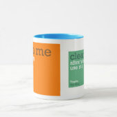 Säubern Sie mich Tasse (Zentrum)