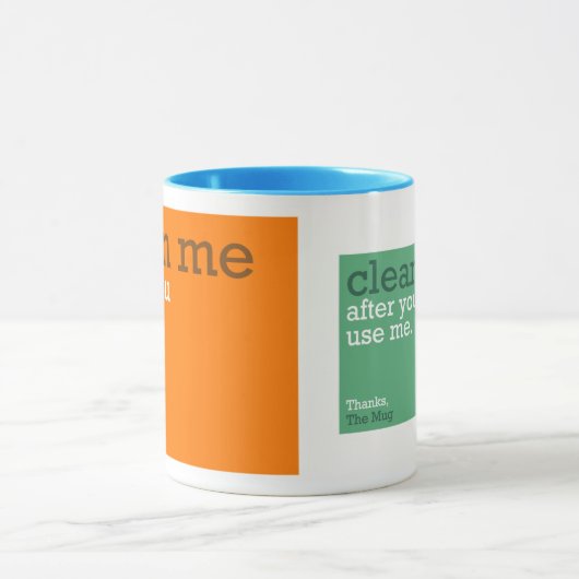 Säubern Sie mich Tasse (Zentrum)
