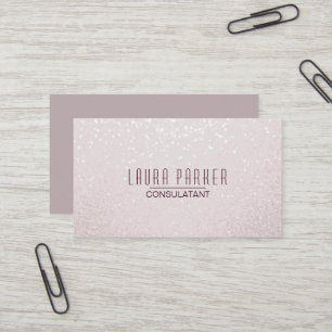 Säubern Sie schlichtes Confetti-Rosa-modernes Visitenkarte