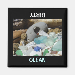 Säubern Sie schmutzige Spülmaschine Magnet