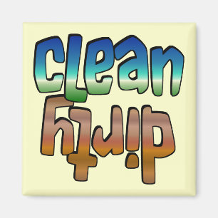 Säubern Sie schmutzigen Magneten blaues Brown, Magnet