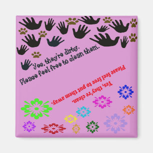 Säubern Sie,/schmutziger Magnet