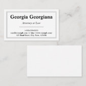 Säubern Sie und Minimalistic mit Visitenkarte (Vorne/Hinten)