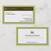 Säubern Sie Unternehmenskarte Visitenkarte (Vorne/Hinten)