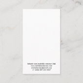 Säubern Sie vertikalen weißen qr Code und Foto Visitenkarte (Rückseite)