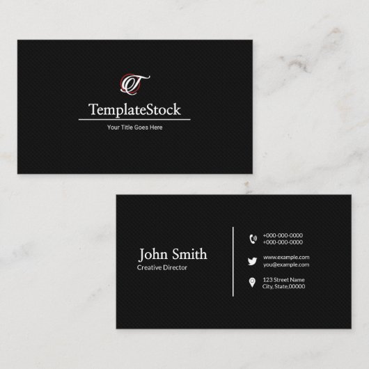 Säubern Sie Visitenkarte (Vorne/Hinten)