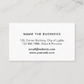 Säubern Sie Visitenkarte (Rückseite)