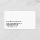 Säubern Sie weißes Foto und kodieren Sie Visitenkarte (Rückseite)