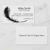 Säubern Sie weißes Visitenkarte (Vorne/Hinten)