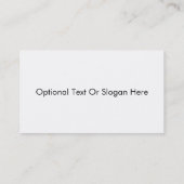 Säubern Sie weißes Visitenkarte (Rückseite)