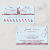 Säuberung der Magd Janitorial funkeln Housekeeping Treuekarte (Vorne/Hinten)