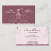 Säuberung der Magd Janitorial funkeln Schwung Visitenkarte (Vorne/Hinten)