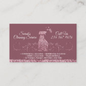 Säuberung der Magd Janitorial funkeln Schwung Visitenkarte (Vorderseite)