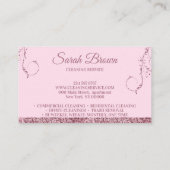 Säuberung der Magd Janitorial Funkeln Treuekarte (Rückseite)