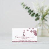 Säuberung der Magd Janitorial funkelnden Blase Visitenkarte (Stehend Vorderseite)