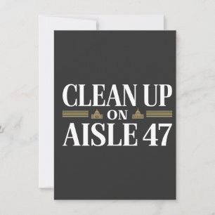 Säuberung des Anti-Trump-Spaßes Aisle 47 Einladung