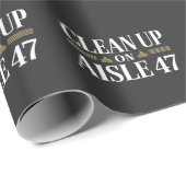 Säuberung des Anti-Trump-Spaßes Aisle 47 Geschenkpapier (Rolleneckpunkt)