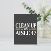 Säuberung des Anti-Trump-Spaßes Aisle 47 Postkarte (Stehend Vorderseite)