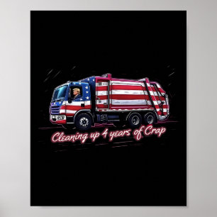 Säuberung von 4 Jahren Scheiße Trump 2024 Electi Poster