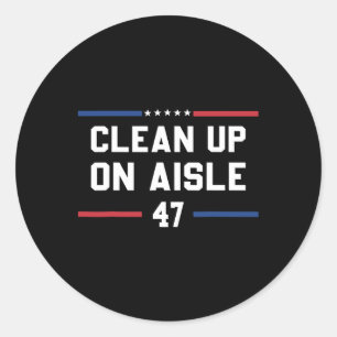 Säuberung von Aisle 47 Anti Trump 8647 86 47 Impea Runder Aufkleber