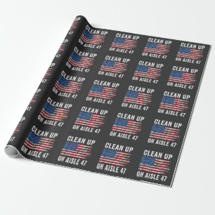 Säuberung von Aisle 47 Shirt Impeach 47 Anti Trump Geschenkpapier