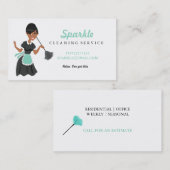 Säuberungsassistentin Frau des Farbfederführers Visitenkarte (Vorne/Hinten)