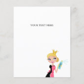 Säuberungsdienst Blonde Charakter Kronenzeichen Fl Flyer (Hinten)