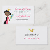 Säuberungsdienst ethnische Charakterkrone Visitenkarte (Vorne/Hinten)