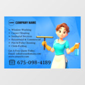 Säuberungsfenster Fensteraufkleber (Blatt)