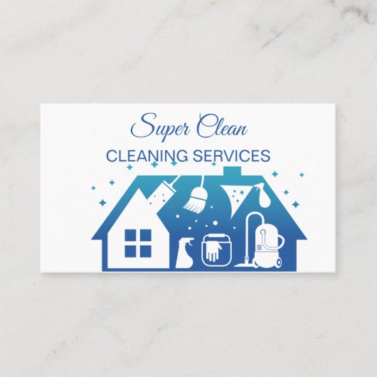 Säuberungshaus Visitenkarte (Vorderseite)
