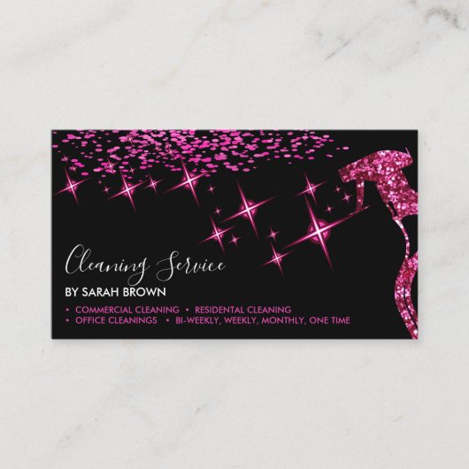 Säuberungshaus Visitenkarte (Vorderseite)