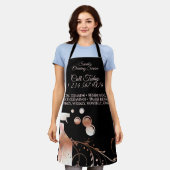 Säuberungsmaid Janitorial Funkelsprührosegold Schürze (Getragen)