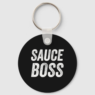 Sauce Boss Chef Bbq Cook Food Humorousa Schlüsselanhänger