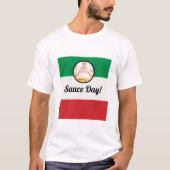 Sauce Day Italienische Flagge Herz Nonna Custom Fo T-Shirt (Vorderseite)