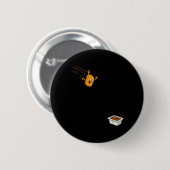 Sauce Dive Lustiger Fliegender Chicken Nugget Cart Button (Vorne & Hinten)
