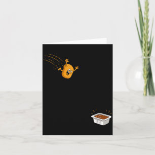 Sauce Dive Lustiger Fliegender Chicken Nugget Cart Karte