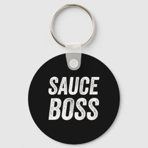 Saucenboss Chef BBQ Koch Essen Humorvoll  Schlüsselanhänger