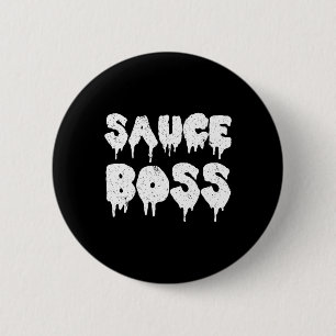 Saucenboss Chef BBQ Kochen Essen Humorvoll Button