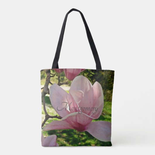Saucer Magnolia Blossom Bag - Personalisiert Tasche (Rückseite)