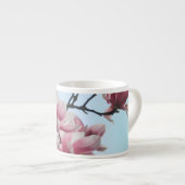 Saucer-Magnolien-Tulpe-Baum-Rosa-Weiß-Blumen Espressotasse (Vorderseite Rechts)