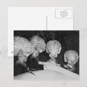 SAUCER MEN POSTCARD POSTKARTE (Vorne/Hinten)