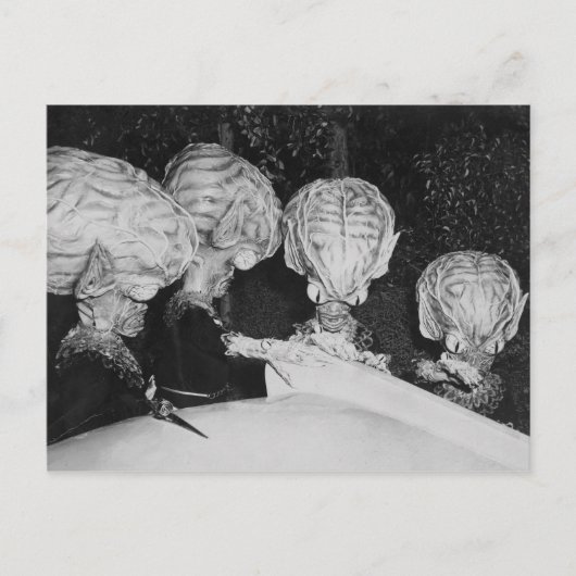 SAUCER MEN POSTCARD POSTKARTE (Vorderseite)
