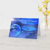 SAUCERS BIRTHDAY CARD KARTE (Gelbe Blume)