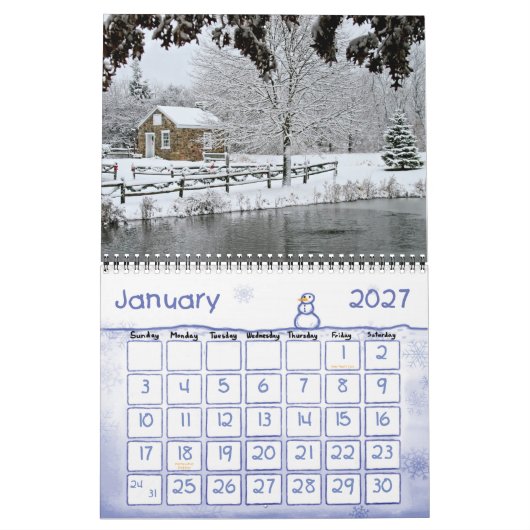 Saucon Tal-Wandkalender Kalender (Jan 2027)