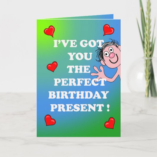 Saucy Birthday Card Karte (Vorderseite)