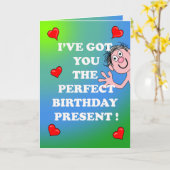 Saucy Birthday Card Karte (Gelbe Blume)