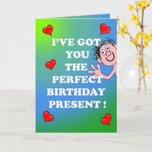 Saucy Birthday Card Karte (Gelbe Blume)